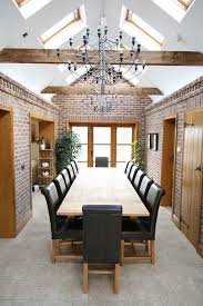 Large Refectory Solid Oak Dining Table In A Staffordshire Barn Conversion In 2020 Large Dining Room Table Long Dining Room Tables Dining Room Table