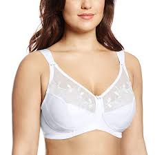 Glamorise Womens Plus Size Soft Shoulders Minimizer Bra