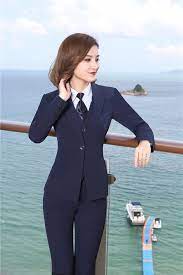 Maybe you would like to learn more about one of these? Costume Blazer Bleu Marine Elegant Pour Femme Veste 3 Pieces Pantalon Gilet Pantalon Automne Et Hiver Aliexpress