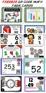 Free Qr Code Task Cards Math Sample Pack 16 Different Skills Video Demonstration Math Task Cards Task Cards Math