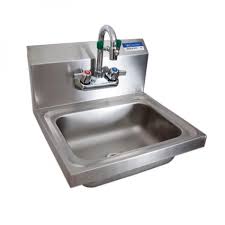hand sink with eye wash station, wall