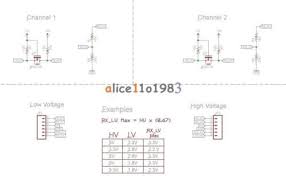 2pcs Dois Canais Iic I2c Conversor De Nivel De Logica Modulo Bidirecional 5v Para 3 3 V Logica