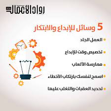 Check spelling or type a new query. 5 ÙˆØ³Ø§Ø¦Ù„ Ù„Ù„Ø¥Ø¨Ø¯Ø§Ø¹ ÙˆØ§Ù„Ø§Ø¨ØªÙƒØ§Ø± Ù…Ø¬Ù„Ø© Ø±ÙˆØ§Ø¯ Ø§Ù„Ø£Ø¹Ù…Ø§Ù„