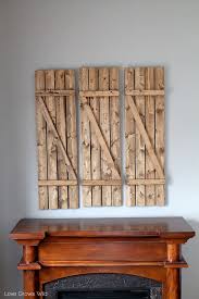 This simplest of shutter styles also happens to be one of the most versatile. Diy Barn Wood Shutters Love Grows Wild
