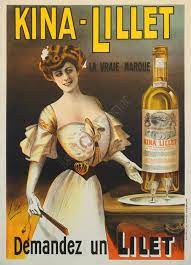 Vintage french advertising posters, elegant doesn't have to be expensive, giclee prints that are beautifully printed & framed in usa with period appropriate frames that complement the art. French Vintage Belle Epoque Liqueur Poster For Kina Lillet 1900s Vintage Posters By La Belle Epoque Vintage Posters In Nyc