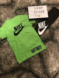 Black And Lime Green Nike Shirt Image Of Lime Green Nike Nike Joggers Outfit Joggers Outfit Black Biker Shorts