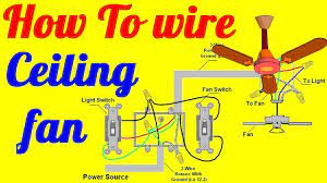 Hello, i'm looking at installing a ceiling fan in my moms garage. How To Wire Ceiling Fan With Light Switch Youtube