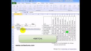 Get Mileage From Excel Lookup Table Contextures Blog