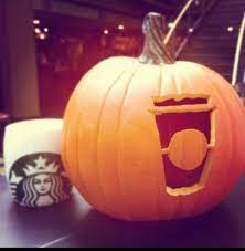 Starbucks Pumpkin Great Idea For Carving Starbucks Pumpkin Pumpkin Carving Cute Pumpkin Carving