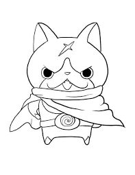 White, pink, black, blue, green, red. Yo Kai Watch Coloring Pages Free Printable Coloring Pages For Kids