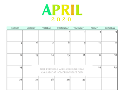 These embody many websites providing free interactive calendars and printable calendars that may be customized. Free Printable April 2020 Calendars For Instant Download