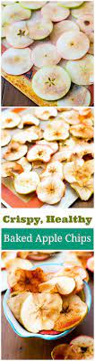 Crunchy Simple Healthy Baked Apple Chips These Are So Addicting And All You Are Eating Is Apples Sallybakeblog Healthy Baking Cooking Recipes Healthy