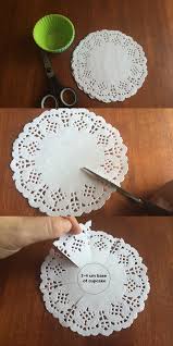 What is the best way to fill cupcake liners? Diy Doily Cupcake Liners Be A Fun Mum