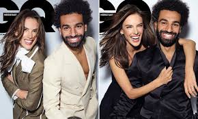 Mohamed salah is one of the best and rising football player of current time. Mohamed Salah Stars On Front Cover Of Gq Alongside Model Alessandra Ambrosio Daily Mail Online