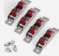 Stainless Steel Sliding Window Rollers - Silent Pulley Set With Screws