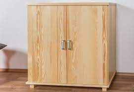 26 x 9 1/4 x 25 1/2. 2 Door Storage Cabinet Columba 05 2 Door Solid Pine Wood Clearly Varnished H101 X W100 X D50 Cm