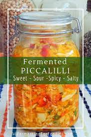 Fermented Piccalilli A Sweet Cabbage Ferment Recipe Fermented Vegetables Recipes Fermented Veggies Fermentation Recipes