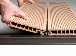You can choose from 4 different lengths and 8 colors, though. Composite Material Tongue And Groove Exterior Decking Youtube