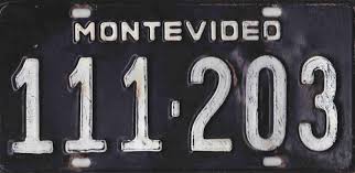 Uruguay License Plate