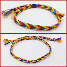 Rainbow Fishtail Rainbow Twist Woven Friendship Bracelet (made to Order)
