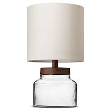 The base is small enough for other things we have on our night stand. Wood Amp Glass Fillable Uplight Threshold Target Target Table Lamps Lamp Energy Efficient Light Bulbs