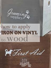 Can You Use Iron On Vinyl On Wood Diy Danielle In 2020 Iron On Vinyl Custom Wood Boxes How To Apply Vinyl To Wood