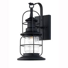 Other outdoor light fixtures can highlight your home's landscaping or architectural details — for this, think landscape lighting. Patriot Lighting Sawyer Black Outdoor Wall Light At Menards