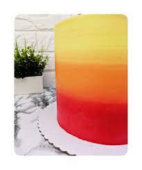 Buttercream Degrade Torta Roja Tortas Merengue