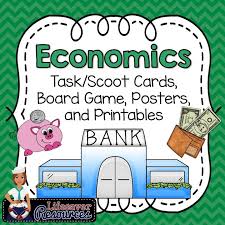 Economics Activities Board Game Scoot Card Set Vocabulary Posters And Reading Passages With Compre Reading Passages Teaching Economics Vocabulary Posters