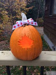October 13 2014 Carved A Maple Leaf Pumpkin Happy Canadian Thanks Giving Pumpkin Crafts Pumpkin Carving Carving