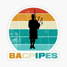 A french open ended smallpipe, believed by some to be an ancestor of the northumbrian smallpipes, used for classical compositions in 'folk' style in the 18th century french court. Bagpipes Stickers Redbubble