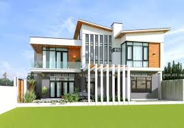 Modern designs have a certain exterior style that's easy to identify. Luxurious Modern House With Five Bedrooms Pinoy Eplans