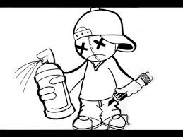Copying characters (from cartoons) is usually accepted, because they are only used as decorative elements. How To Draw A Cool Graffiti Character Graffiti Characters Graffiti Cartoons Graffiti Drawing