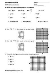 Function Notation Guided Notes Guided Notes Notations Function