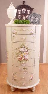 Kommode Antik Schubladenkommode Shabby Chic Schrank Rosenbemalung Vintage Shabby Chic Zimmer Shabby Chic Dekor Kommode Shabby Chic