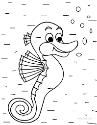 Five little ducks coloring pages. Printable Seahorse Coloring Pages For Kids
