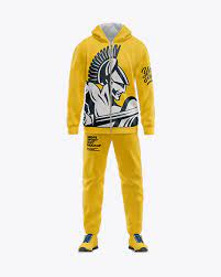 Download Men S Sport Suit Mockup Front View In Apparel Mockups On Yellow Images Object Mockups