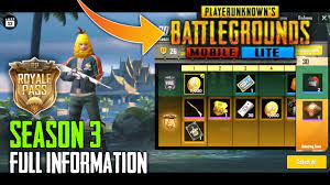 Pubg Mobile Lite Season 3 Royale Pass New Update Youtube