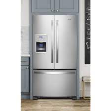 However, the swing of both doors to my counter. Whirlpool 19 7 Cu Ft French Door Counter Depth Refrigerator Fingerprint Resistant Stainless Steel Wrf550cdhz Best Buy