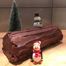 Buche De Noel Maison A La Farine De Patate Douce