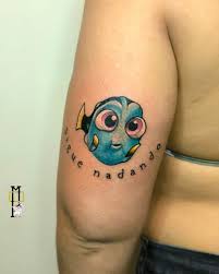 Dory bebé ✨ . . . . . . . . . . ink inked tattoo tatuaje disney  disneytattoo dory nemo buscandoanemo animetattoo anime