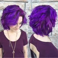 21 Looks That Will Make You Crazy For Purple Hair Having Mermaid Multi Colored Hair Is All The Rage Thes Hair Color Purple Curly Hair Styles Hair Color Crazy