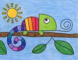But that's actually not true. How To Draw A Chameleon Art Projects For Kids
