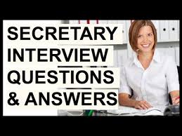 I call it a bad interview because i lost my patience. Secretary Interview Questions Answers How To Pass A Secretarial Interview Youtube