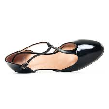 » aller à l'article 99,00 €. Perlato 10324 Vernis Noir Escarpin Salome Noir Automne Hiver Chez Trois Par 3