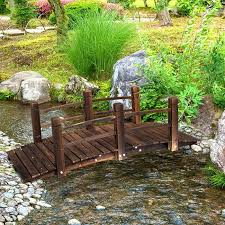 Hinkle Garden Pathway Bridge Backyard Bridges Backyard Landscaping Garden Bridge