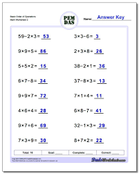 My name is james scheller and i'm the dad behind dadsworksheets.com. Basic Order Of Operations Www Dadsworksheets Com Worksheets Order Of Operations Html Worksheet Basic Pemdas Worksheets Order Of Operations Exponent Worksheets