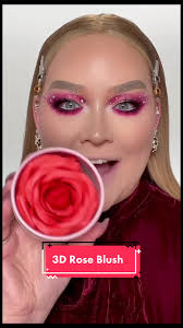 #stitch with @nikkietutorials tag Nikki guys she needs to try our Eternal  3D Rose Blush. 😜😩❤️😬🤩