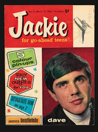 Jackie no 10 March 14 1964 Original Vintage Magazine Cover : Dave Clark  60th Birthday Gift