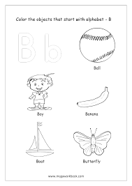 Abc coloring pages for preschoolers: Alphabet Picture Coloring Pages Things That Start With Each Alphabet Free Printable Kindergarten Worksheets Megaworkbook